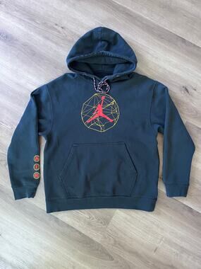 Jordan Essentials Mountainside Graphic Hoodie Black Size L